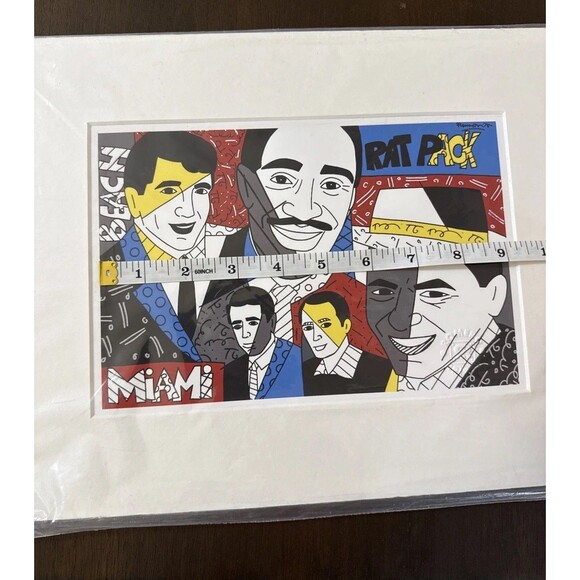 Romero Britto Eat Pack At Miami Beach Pop Art - 6” X 9” - Picture 8 of 9